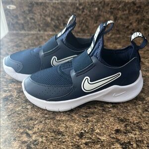 Nike Blue and White Sneakers with Streamlined Design
